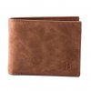 Stylová pánská peněženka z umělé kůže s kapsičkou na zip na drobné - tip na dárek pro něho (Barva: hnědá)