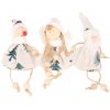 Vianočné dekorace- vianočné postavičky Bábika, Škriatok, Snehuliak na zavesenie 3ks- 3 varianty (Varianta 1)