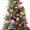 Vánoční dekorace- mini dekorační dárečky na drátku 12ks na zdobení květináčů, věnců, vánoční stromeček více barev- VÝPRODEJ SKLADU (Varianta: 6)