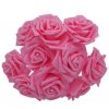 VÝPREDAJ SKLADU- luxusné umelé kvety ruže na drôtiku 10ks, viac farebných DEKORÁCIE (Varianta 1.)
