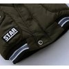 Zimní bundy- luxusní teplá bunda pro chlapce s kožíškem na kapuce černá, zelená, modrá- VÝPRODEJ SKLADU (Barva Zelená, Vel 110)
