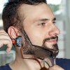 Muži - holenie - Barber - tvarovacie šablóna pre holenie - úprava fúzov