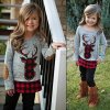 Oblečení - dětské oblečení - krásný zimní set pro holčičku tričko + legíny - vánoce  - sob - vánoční dárek