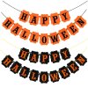 Halloween - Halloween tekvice - jesenné dekorácie - dekorácie - girlanda - girlanda s nápisom HAPPY Halloween