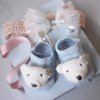 Bábätko - oblečenie pre bábätká - krásny set pre dievčatko ponožky + čelenka - ponožky - darček