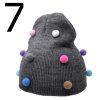 Detské oblečenie - čiapky - detská zimná čiapka zdobená guličkami - zimné čiapky - výpredaj skladu