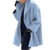 Dámske oblečenie - dámsky elegantný kabát s golierom - dámsky zimný kabát - kabát - darček pre ženu