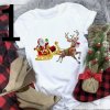 Dámske oblečenie - nadmerné veľkosti - vianoce - vianočné tričko s rôznymi potlačami - dámske tričká - tričká s potlačou