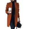 Oblečenie - dámsky elegantný jesenné jednofarebný kabát - kabát - dámske kabáty - nadmerné veľkosti - vianočný darček