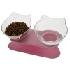 Mačky - dvojitá miska na vodu a žrádlo pre mačičku - chovateľské potreby - granule pre mačky