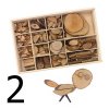Hračky - tvorenie s deťmi - ručné tvorenie pre deti drevené vetvičky a kolieska na tvorenie - ručné tvorenie - drevo - výpredaj skladu