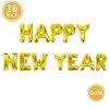 Dekorácie - dekoračné nafukovacie balóniky happy new year 40 cm - šťastný nový rok - silvester - výpredaj skladu