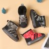 Detské oblečenie - topánky - detské chlapčenské zimné kapce s vojenským vzorom - zimné topánky - výpredaj skladu