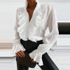 Oblečenie - blúzka - dámska elegantná blúzka s volánikmi - dámske blúzky - výpredaj skladu
