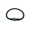 Perlový náramek s pravou tahitskou perlou černý
