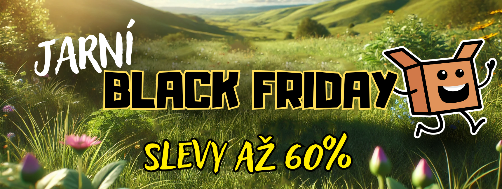 Jarní Black Friday meadow
