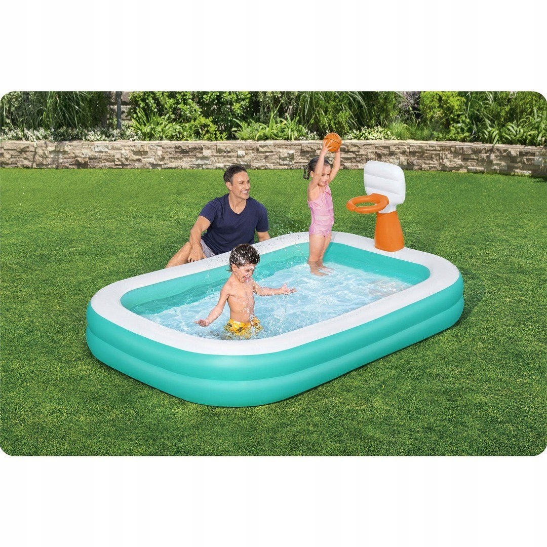 Nafukovací bazén Dunk'N Splash 251 x 168 x 102 cm Bestway 54445 Bestway Stav balení originální