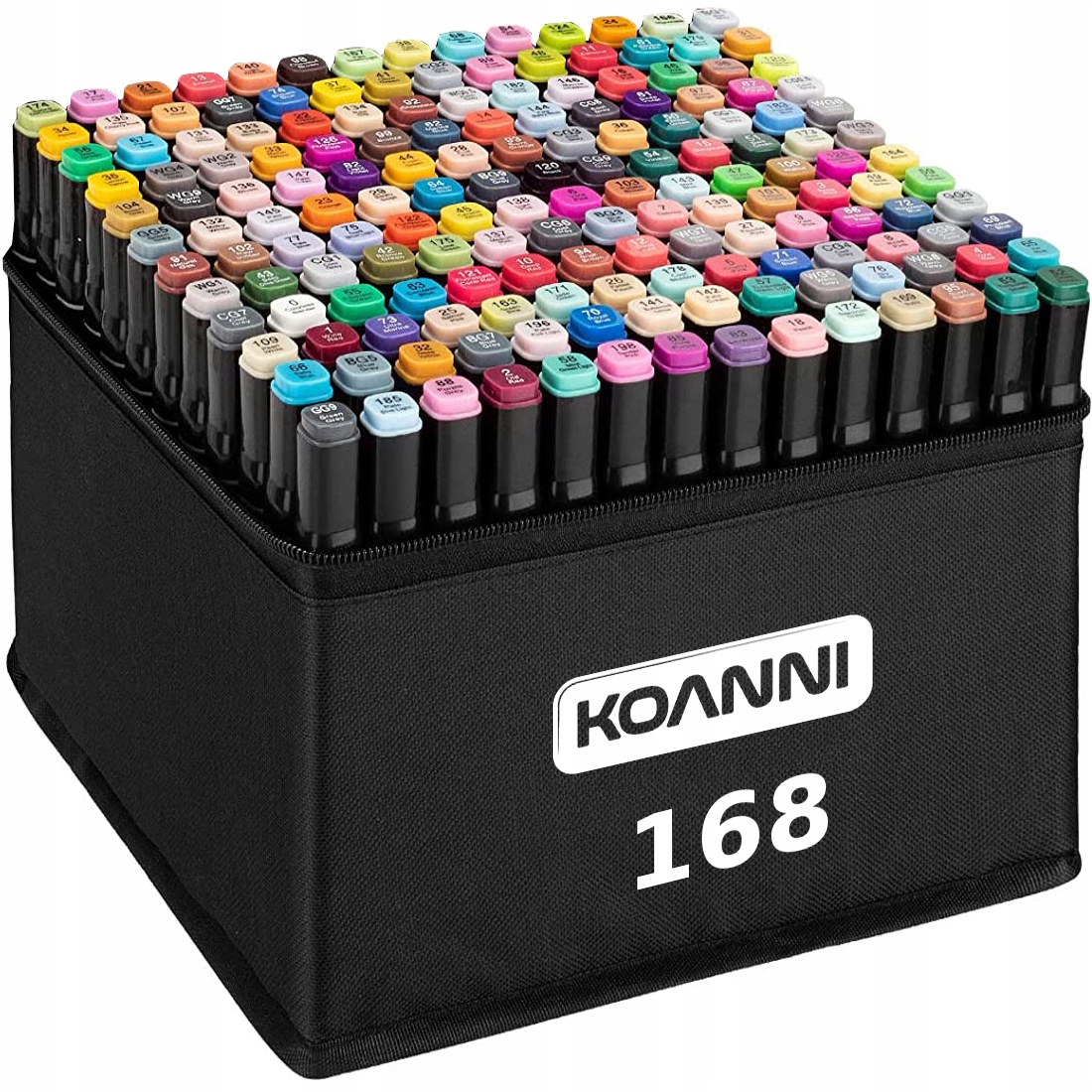 LIHOVÉ FIXY OBOUSTRANNÉ KOANNI 168 KS +POUZDRO