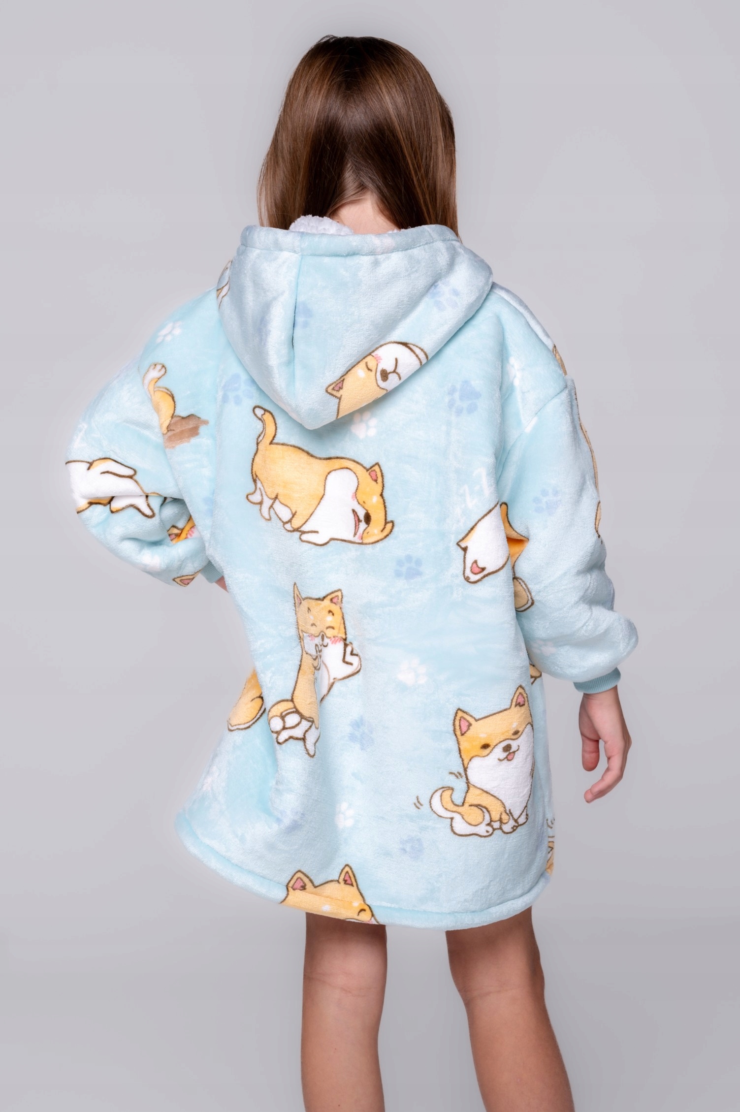 Dětská oversize mikina silná MIKINOVÁ DEKA 2v1 SHIBA DEKA Velikost XXL