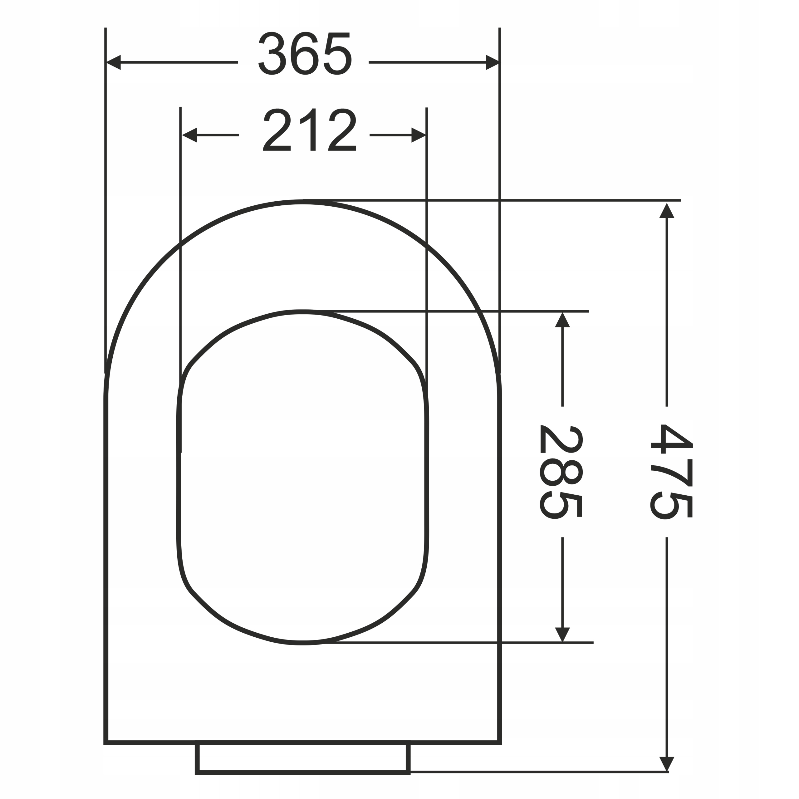 WC SEDÁTKO S POMALÝM SKLÁPĚNÍM, UNIVERZÁLNÍ, NEJTVRDŠÍ PRÉMIOVÝ DUROPLAST Šířka výrobku 36.5 cm