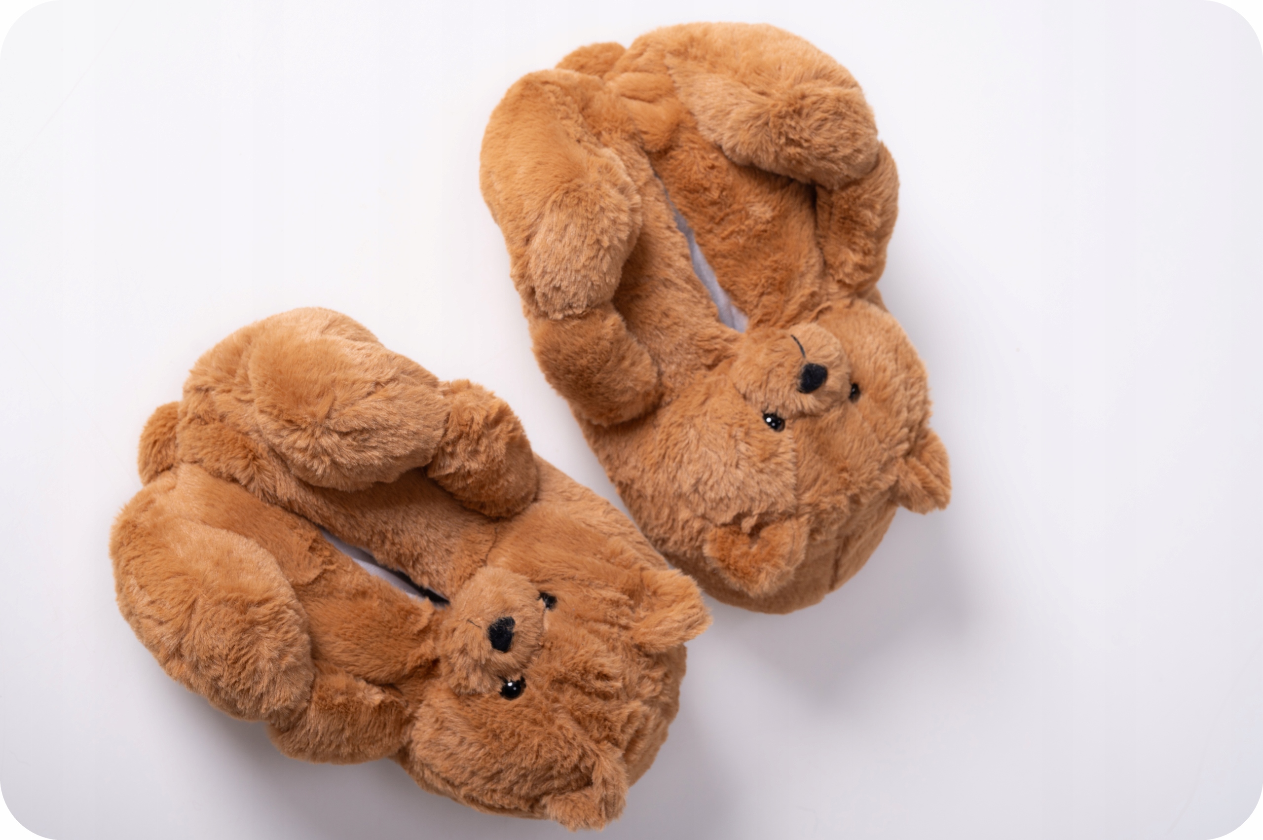 PANTOFLE DOMÁCÍ MEDVÍDCI PLYŠOVÉ TEPLÉ KIGURUMI DÁREK ke Dni matek MEDVÍDEK Délka stélky 26 cm