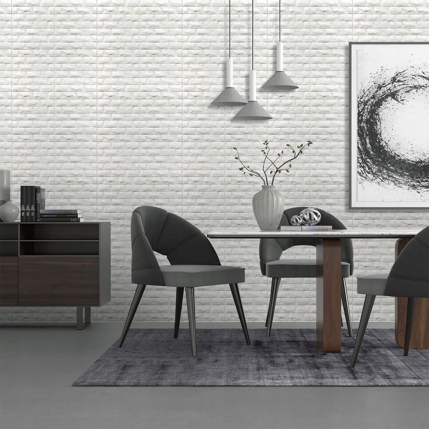 20 x 3D NÁSTĚNNÉ SAMOLEPÍCÍ PANELY CIHLOVÁ TAPETA 77 x 70 cm PĚNA XPE Prodejní jednotka balík