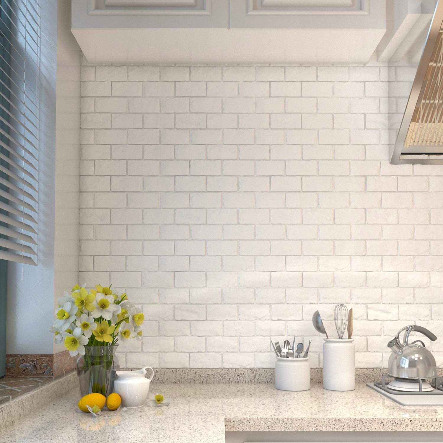 20 x 3D NÁSTĚNNÉ SAMOLEPÍCÍ PANELY CIHLOVÁ TAPETA 77 x 70 cm PĚNA XPE Značka Nela-Styl