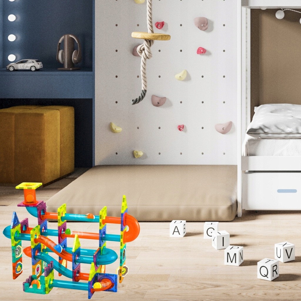 STAVEBNICE XXL KULIČKOVÁ DRÁHA KULODROM 96 DÍLKŮ VELKÁ DRÁHA Materiál plast