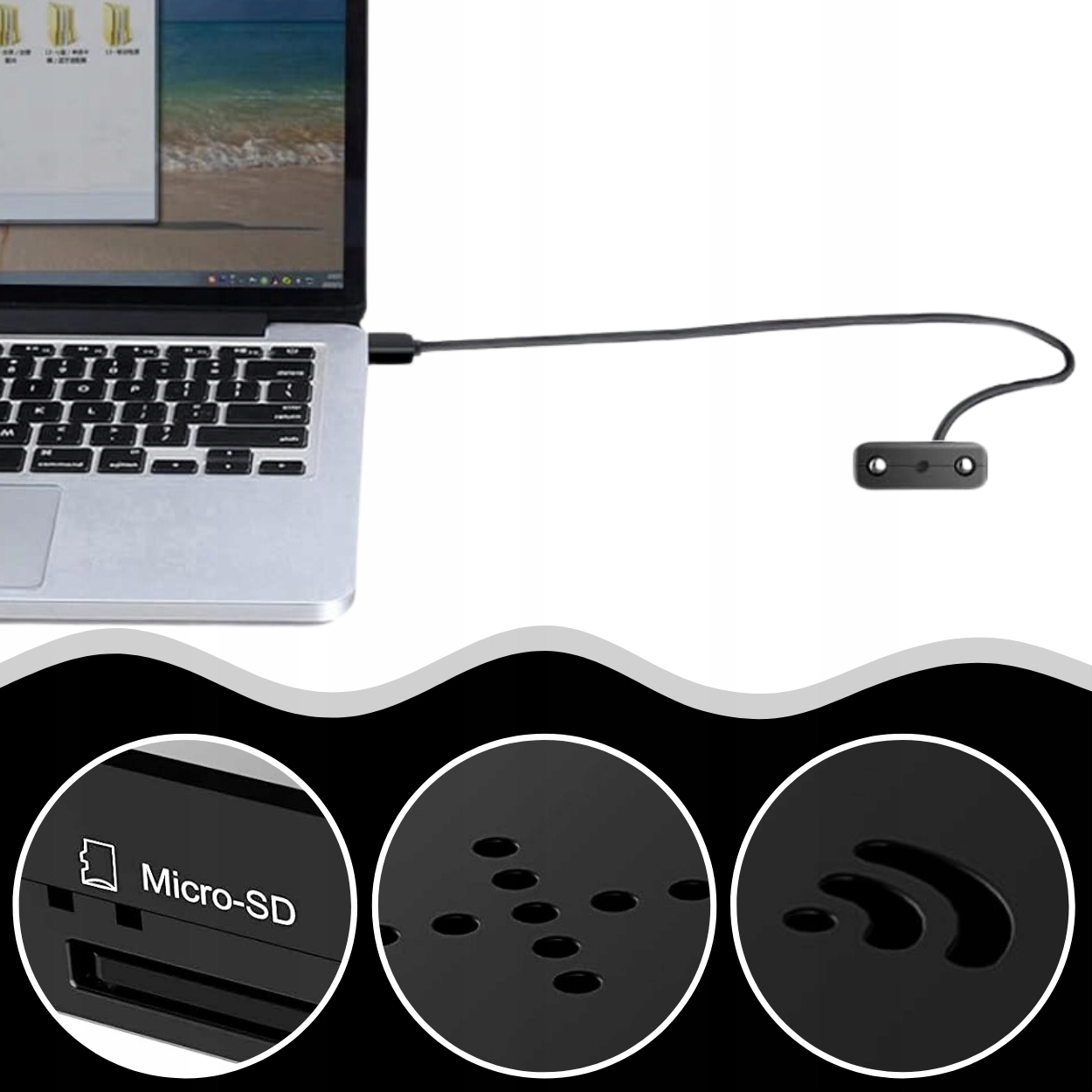 MINI WIFI ŠPIONÁŽNÍ USB KAMERA APLIKACE PRO VZDÁLENÝ NÁHLED SENZORU POHYBU Kvalita záznamu Full HD (1920 x 1080)