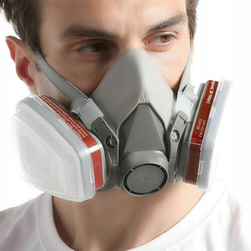 LAKOVACÍ MASKA 4100 + 2x UHLÍKOVÉ VLOŽKY + 12x FILTRY + BRÝLE Koanni Velikost L