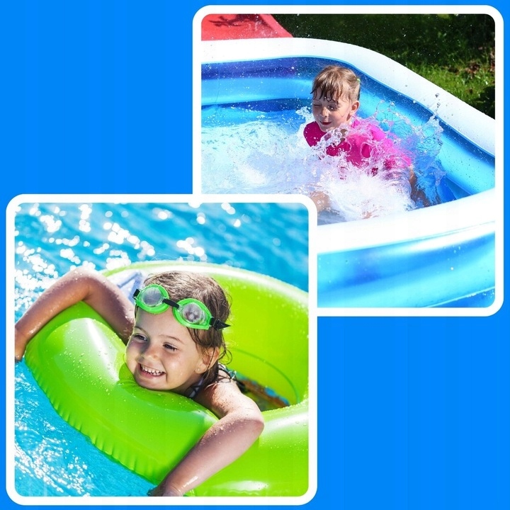 BAZÉN VELKÝ RODINNÝ OBDÉLNÍKOVÝ ZAHRADA TERASA 262 X 175 CM Výška 50 cm