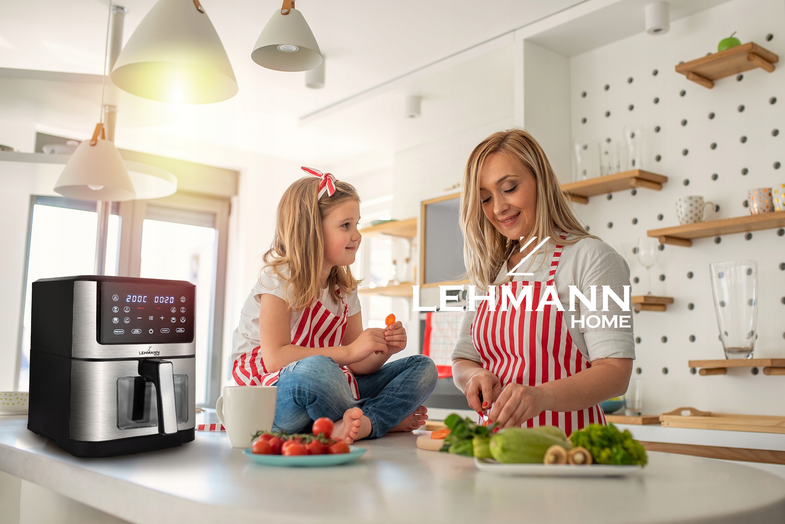 FRITÉZA BEZTUKOVÁ FRITÉZA AIRFRYER 8 l LEHMANN NEPŘILNAVÁ Hlavní barva stříbrná/šedá
