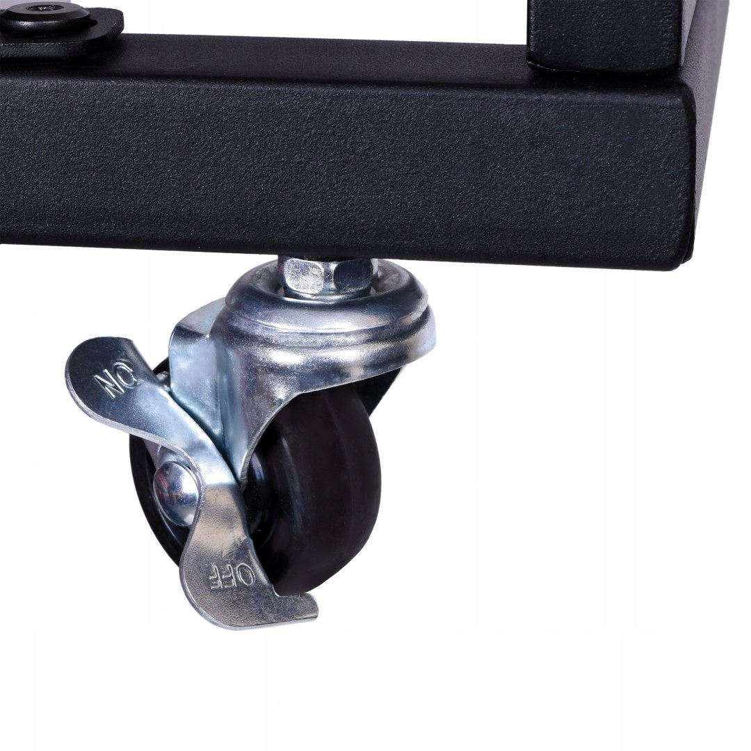 Loftový stolek na kolečkách MEREN zestárlý dub Výška nábytku 61 cm