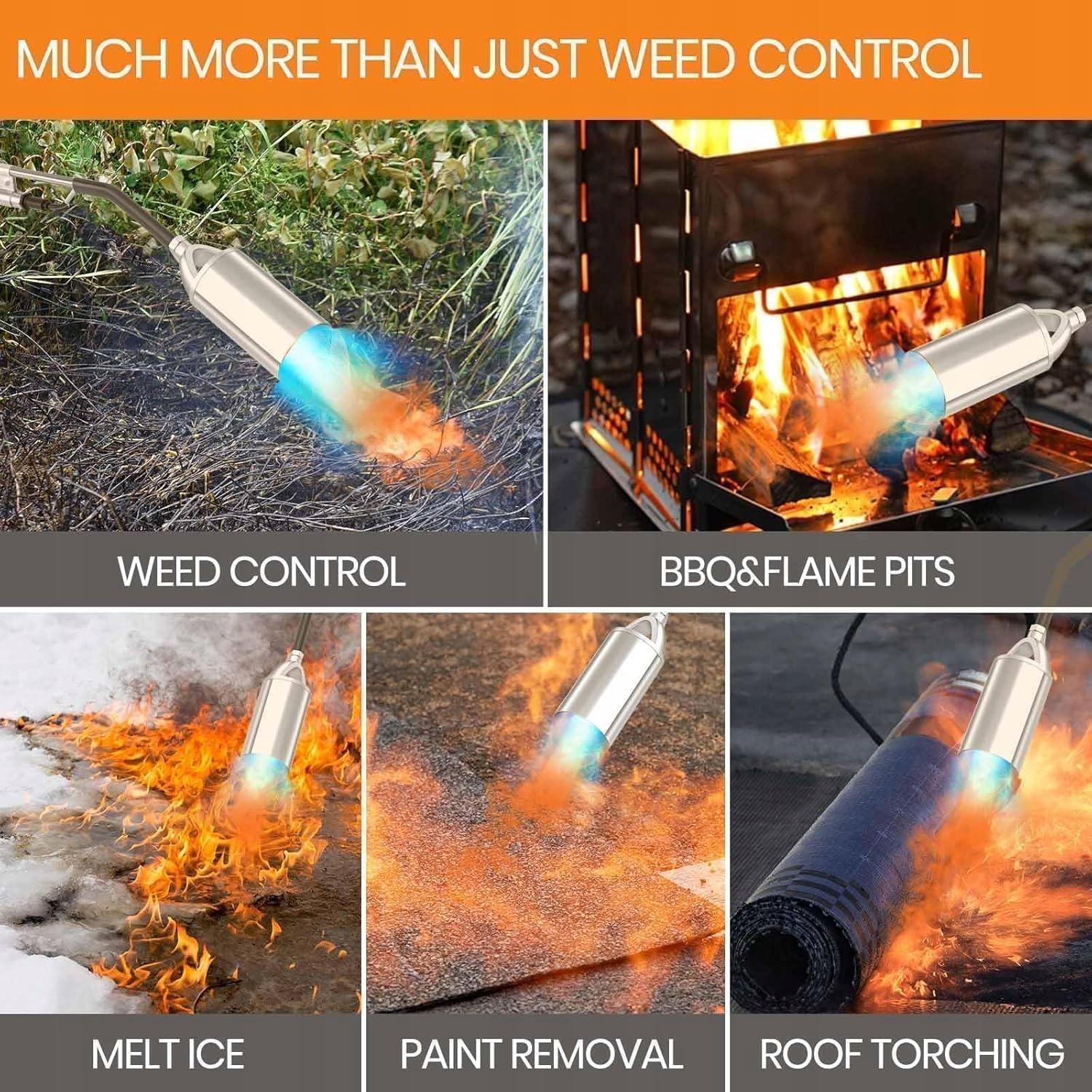 PLYNOVÝ HOŘÁK PRO POKRÝVAČSKÝ PAPÍR OPALOVÁNÍ SVAŘOVÁNÍ DLOUHÝ 85 cm + TRYSKA + HADICE Kód výrobce AB0283