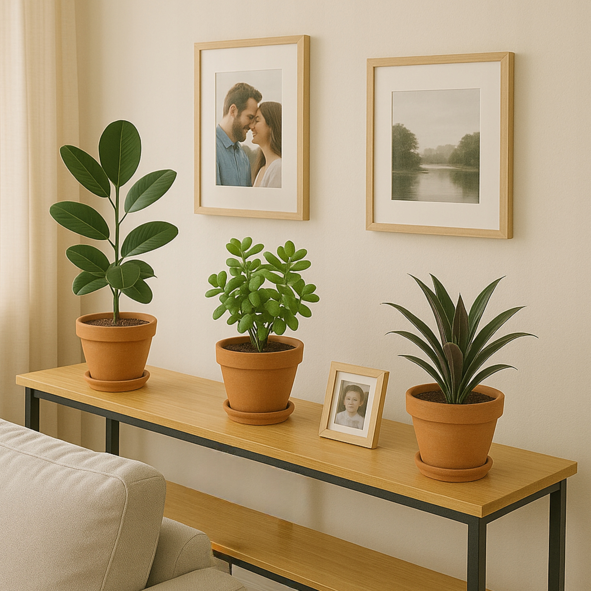 DRŽÁK NA KVĚTINÁČ KONZOLA LOFT ZA POHOVKU BOČNÍ REGÁL POLIČKA DO OBÝVACÍHO POKOJE 100x20x102 Značka žádná značka