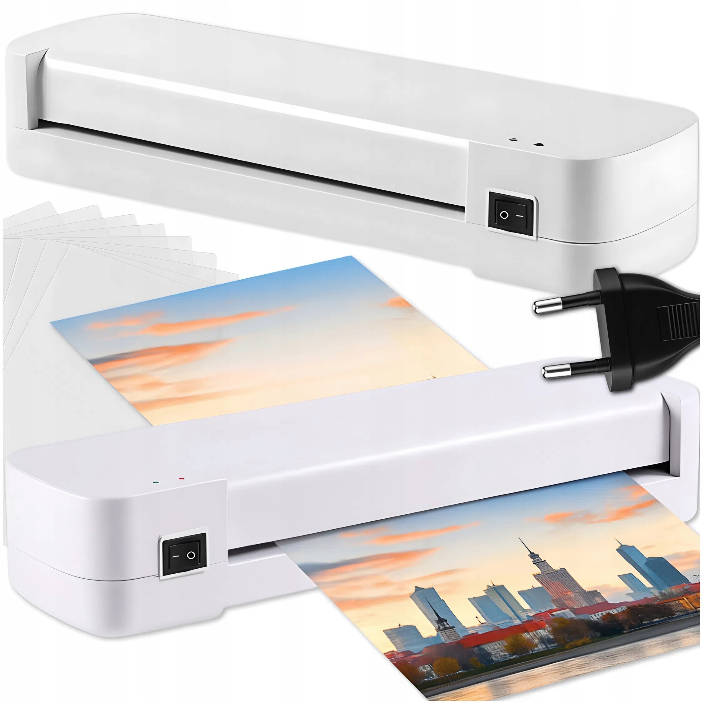 LAMINÁTOR A4 KANCELÁŘSKÝ LAMINÁTOR PRO LAMINOVÁNÍ FOTOGRAFIÍ DOKUMENTŮ + 10x FÓLIE EAN (GTIN) 5906186332032