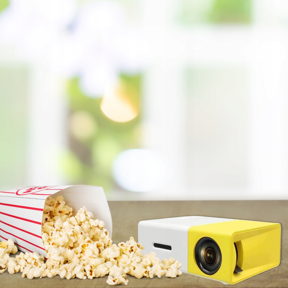 PŘENOSNÝ PROJEKTOR MINI LED FULL HD PRO KINO DOMA POHÁDKOVÉ FILMY Model MINI PROJEKTOR RZUTNIK FULL HD LED