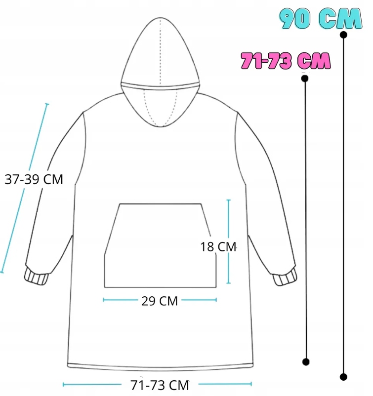 Dětská oversize mikina silná MIKINOVÁ DEKA 2v1 SHIBA DEKA Hlavní materiál fleece