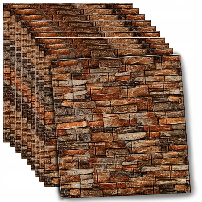 3D NÁSTĚNNÉ PANELY SAMOLEPÍCÍ CIHLOVÁ TAPETA #3