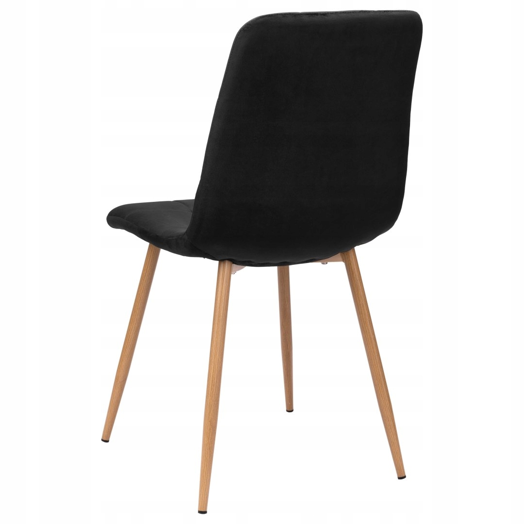 Židle čalouněná velurem MONTANA VELVET černá Hloubka nábytku 54 cm