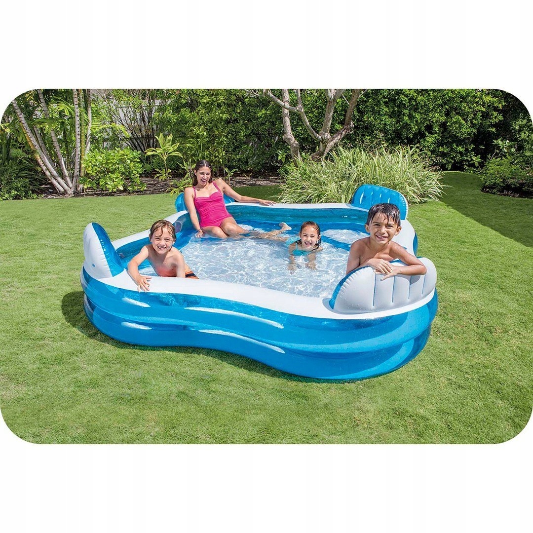 Nafukovací bazén s sedadly 229 x 229 x 66 cm INTEX 56475 Intex Stav balení originální