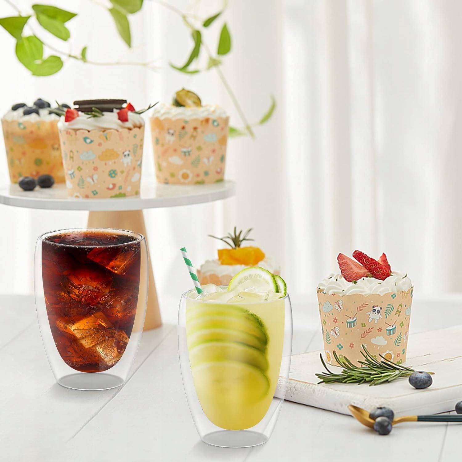 6 x TERMOSKLENICE NA KÁVU LATTE DRINKŮ 350 ml ATESTOVANÉ Materiál provedení sklo