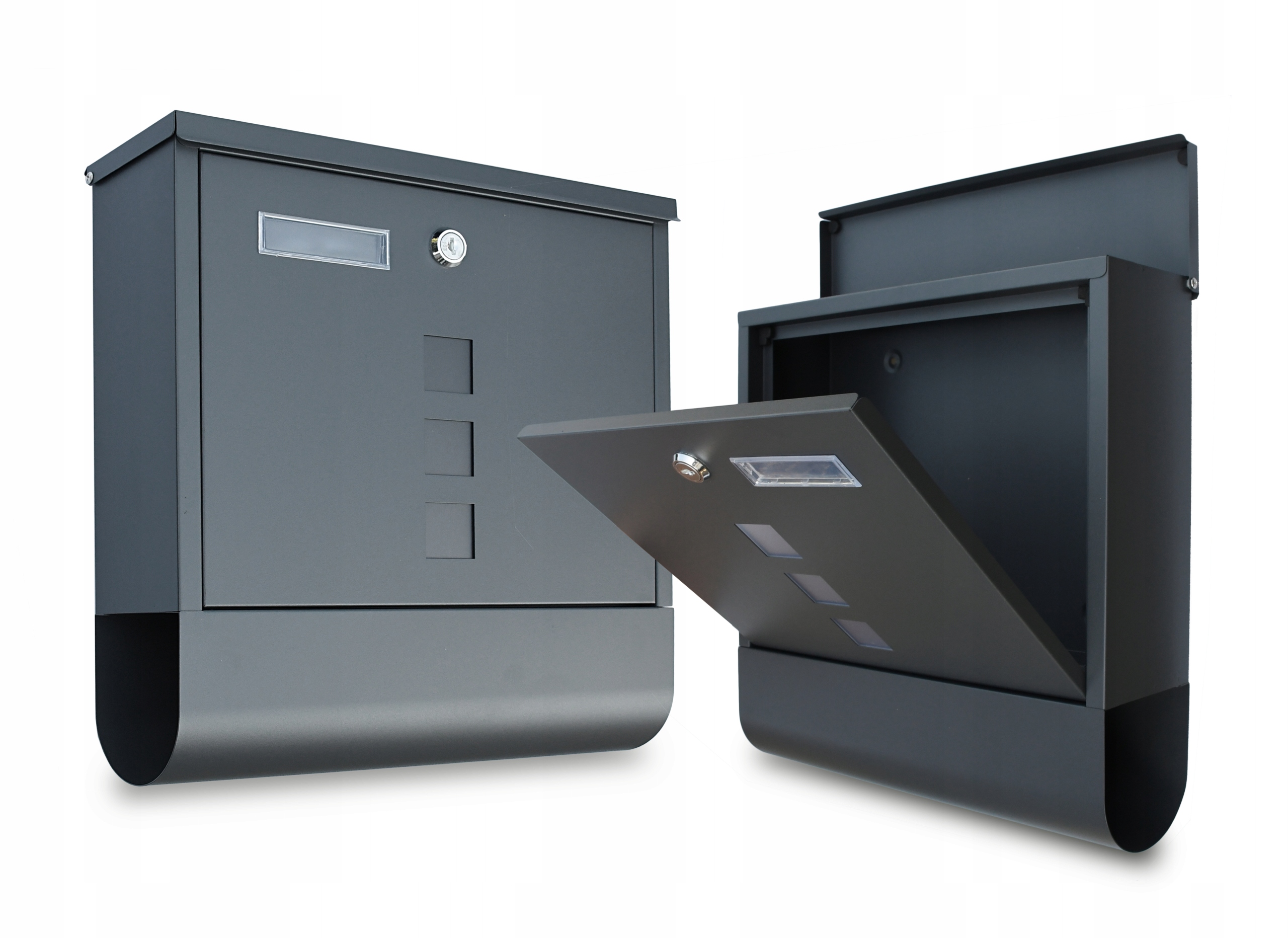 POŠTOVNÍ SCHRÁNKA POŠTOVNÍ na noviny ANTRACITOVÁ pošta do domu A4 Velká