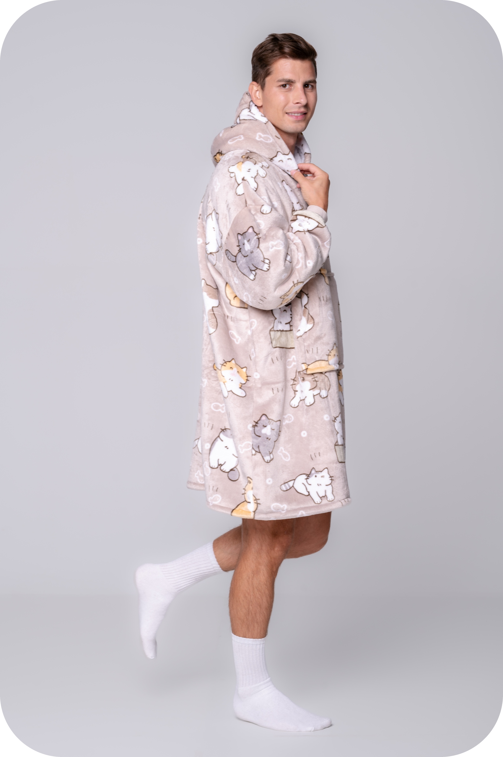 DEKA oversize mikina Tlustá MIKINOVÁ DEKA 2v1 XXL Vzor KOČKY Kožíšek Bluzo Deka Velikost univerzální