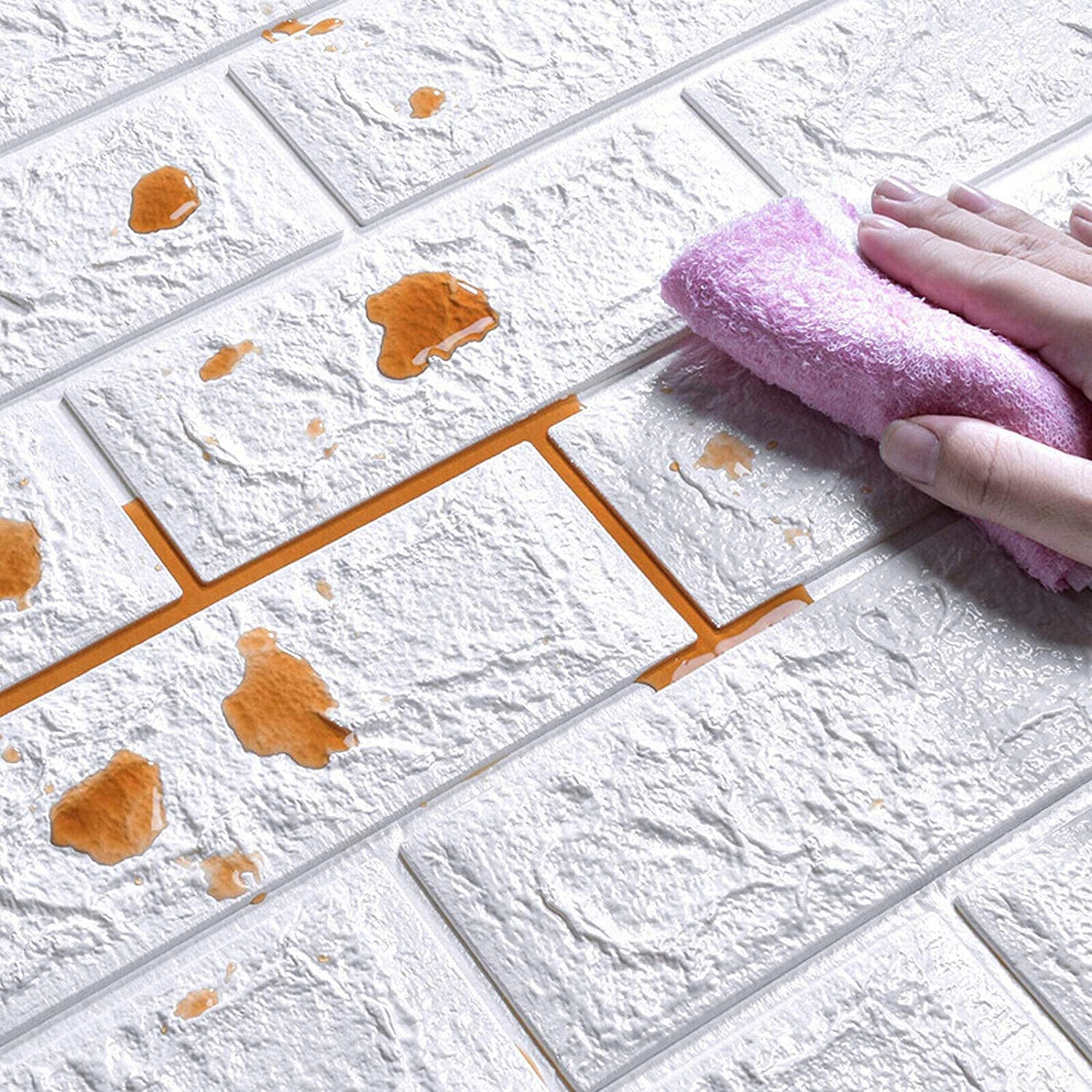 20 x 3D NÁSTĚNNÉ SAMOLEPÍCÍ PANELY CIHLOVÁ TAPETA 77 x 70 cm PĚNA XPE Kód výrobce 20x KASETON PANEL KUCHNIA SALON POKÓJ