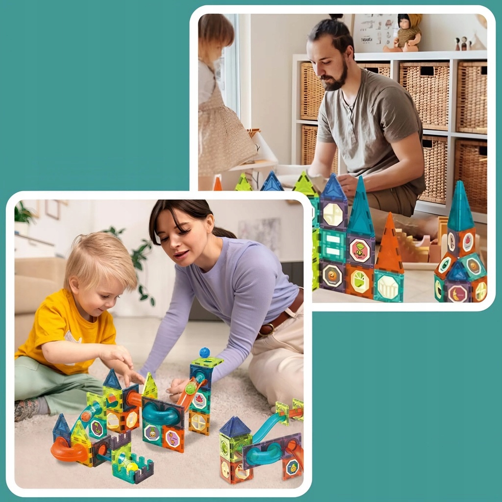 STAVEBNICE XXL KULIČKOVÁ DRÁHA KULODROM 96 DÍLKŮ VELKÁ DRÁHA Název Magnetic Marble Run Set