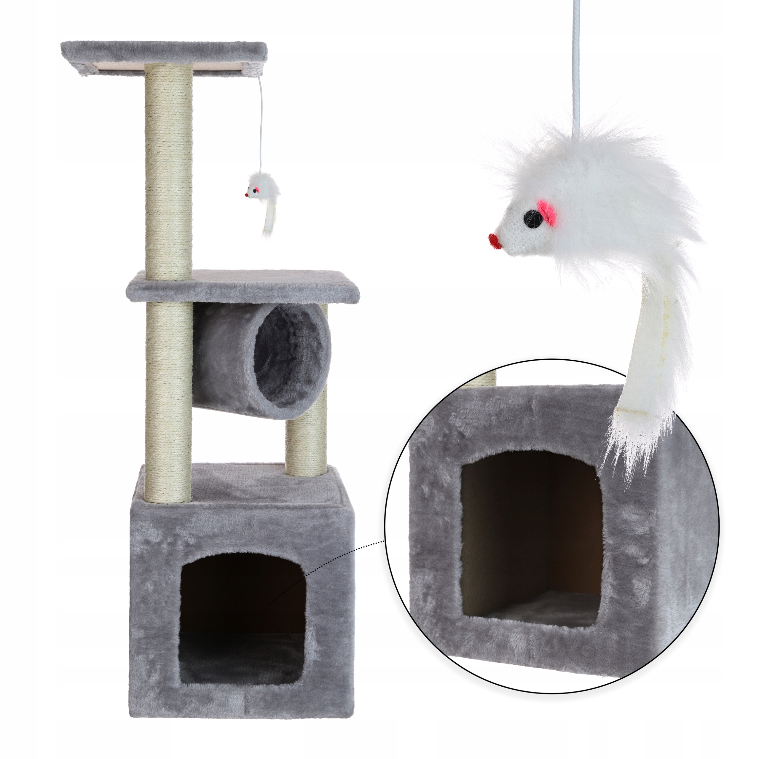 PRO KOČKY PELÍŠEK DOMEČEK, PEŘÍŠEK, ŠKRABADLO, HRAČKA 90 CM Kód výrobce 5903940083476