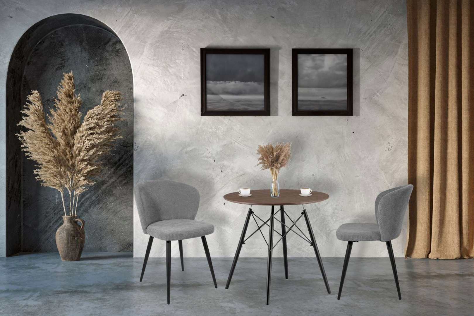 Čalouněná židle KROSBY manšestr grafitová Značka eHokery