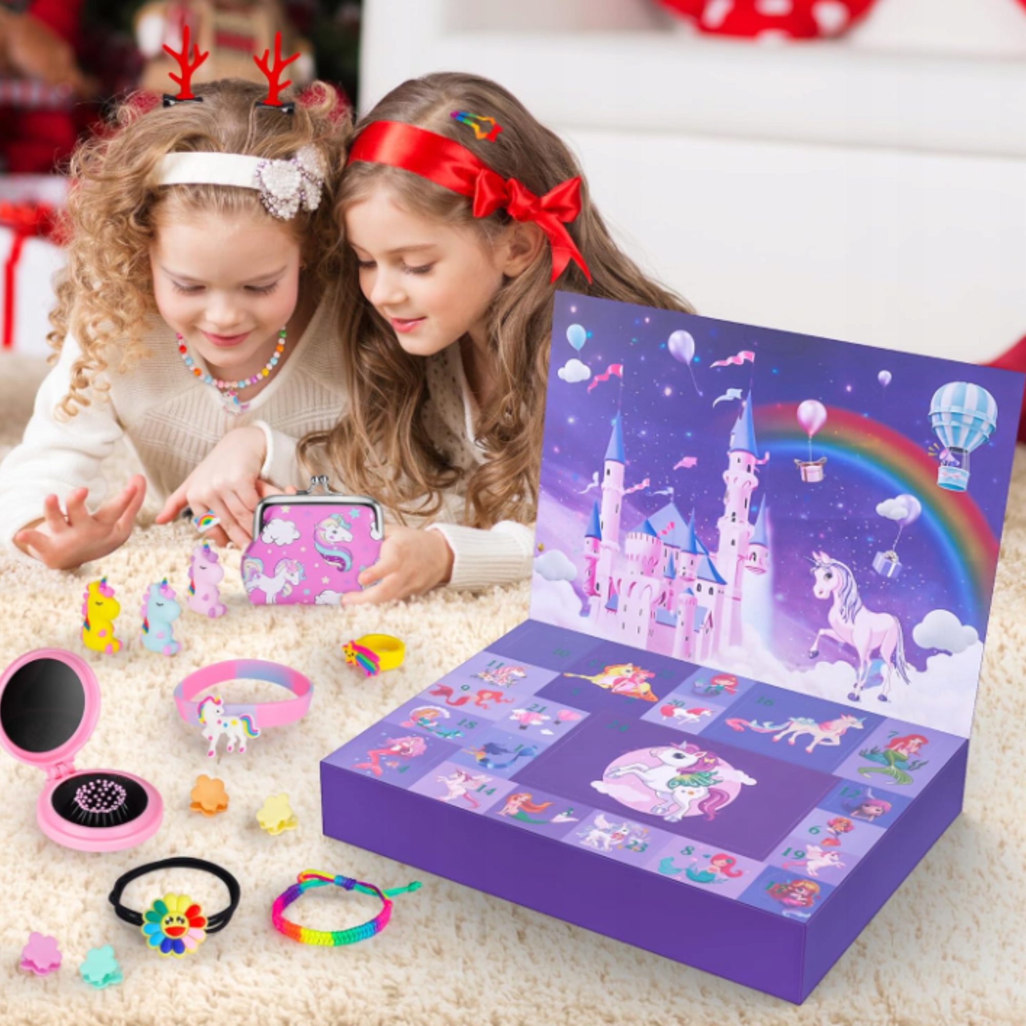 ADVENTNÍ KALENDÁŘ SADA DÁREK PRO DÍVKU 24 KUSŮ NA VÁNOCE Značka žádná značka