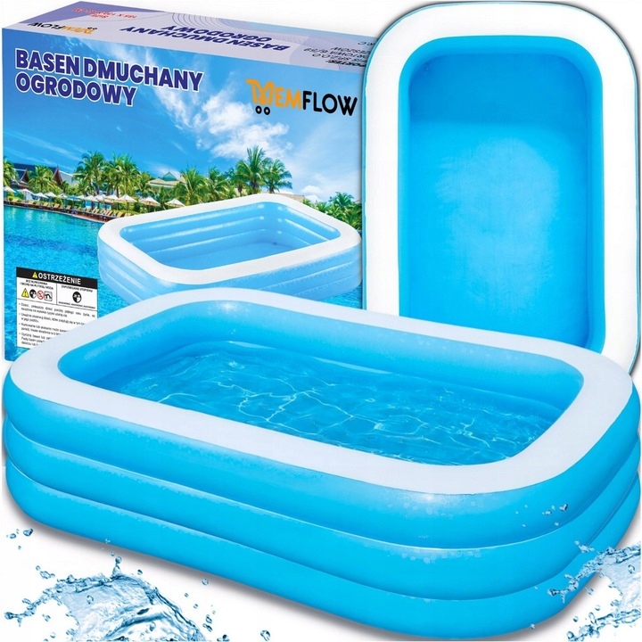 BAZÉN VELKÝ RODINNÝ OBDÉLNÍKOVÝ DO ZAHRADY XXL 185 x 130 cm EAN (GTIN) 5901736090653